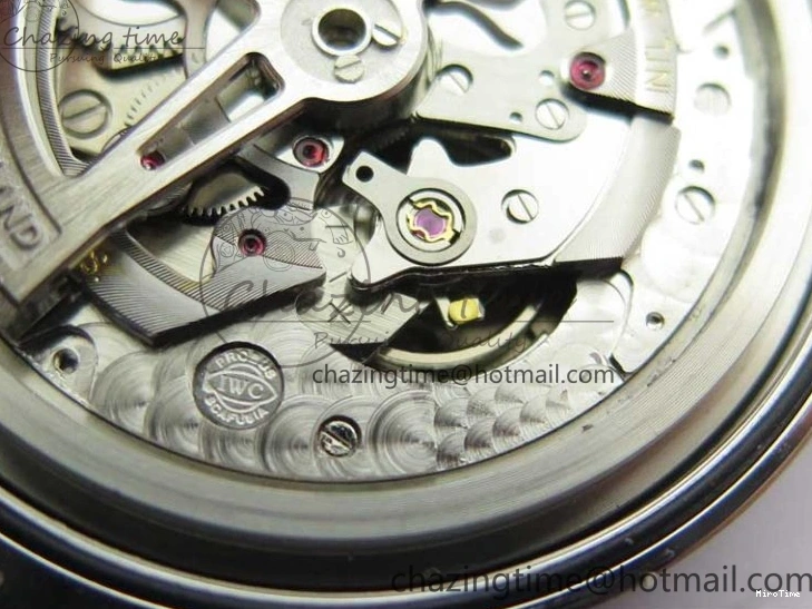 MIROTIME 0408 Original Portuguese IW358304 ZF 1:1 Best Edition SS White Dial RG Markers on Leather Strap A 7077
